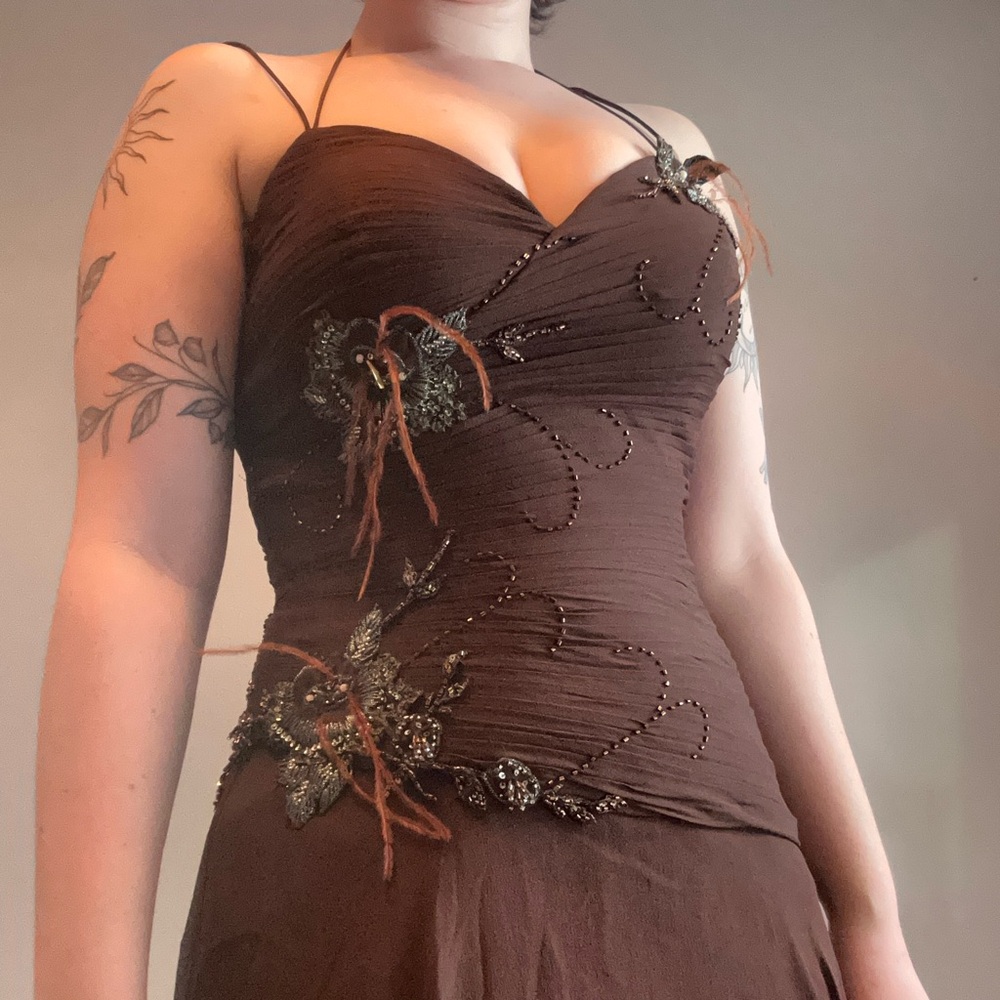 2000s Fairy Whimsigoth Silk gown - Picture 9 of 14
